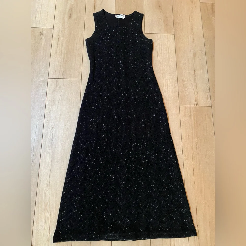 Sparkly Ronni Nicole Black Sparkly Dress Knit Dress | Size SP - Picture 9 of 13